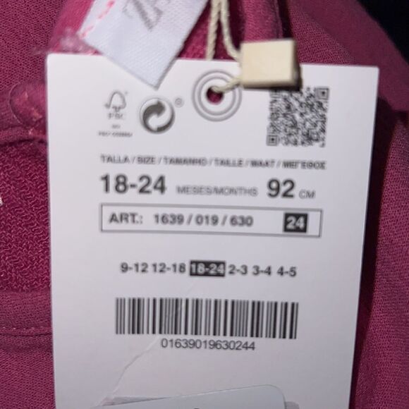 ZARA Kids | Fuchsia | DRESS WITH RUCHING - Picture 5 of 5